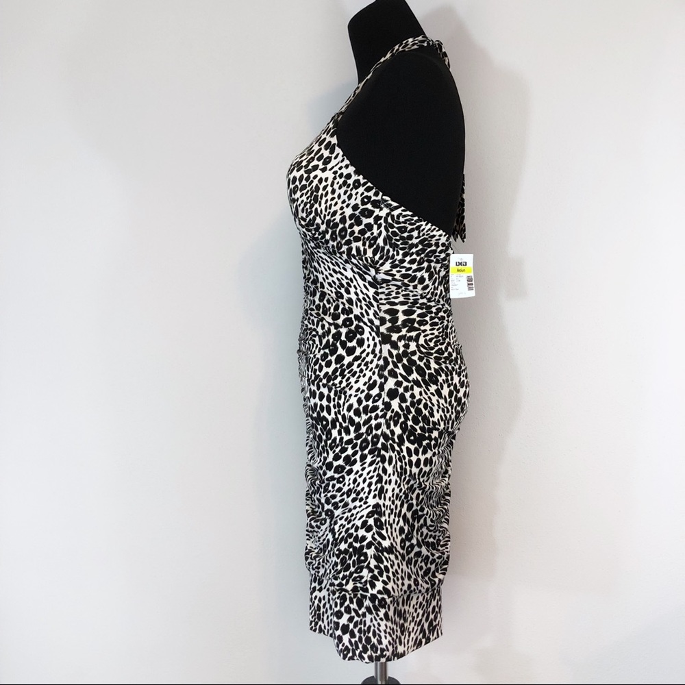 Taboo cheetah animal print medium halter dress - Picture 3 of 7